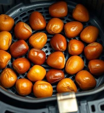 receta de Castañas en freidora de aire